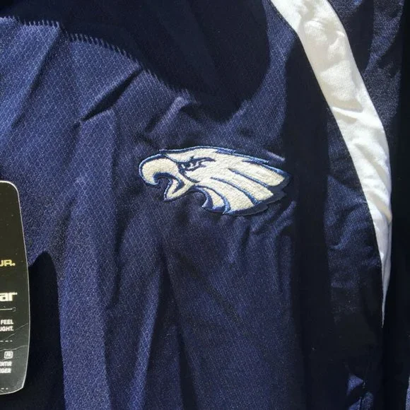 Under Armour NWT Jacket Mens Medium M Cold Gear Dark Blue/White Eagles Full Zip - Picture 7 of 9